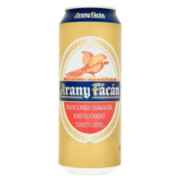 Arany Fácán dobozos sör 0,5l DRS