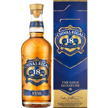 Chivas Regal whisky 0,7l 18 éves 40%, díszdoboz