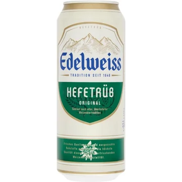 Edelweiss Hefetrüb dobozos sör 0,5l DRS