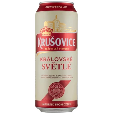 Krusovice Svetlé dobozos sör 0,5l DRS