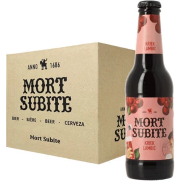 Mort Subite Kriek 12 palackos sör 0,25l DRS Mort Subite Kriek 12 palackos sör 0,25l DRS