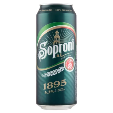 Soproni 1895 dobozos sör 0,5l DRS