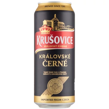 Krusovice Cerne dobozos sör 0,5l