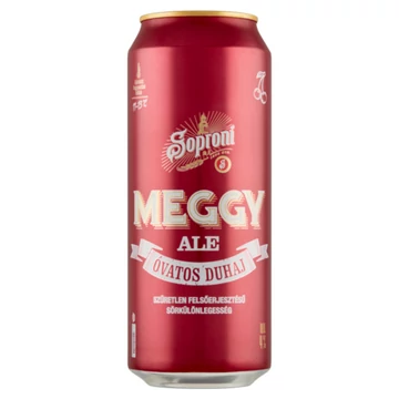 Soproni Óvatos Duhaj dobozos sör, meggy ízesítéssel 0,5l DRS