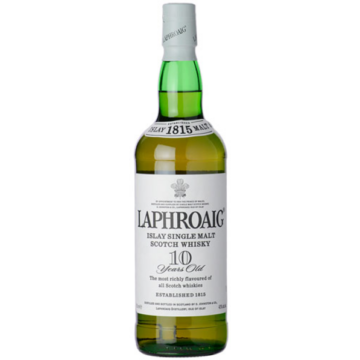 Laphroaig whisky 0,7l 10 éves 43%, díszdoboz
