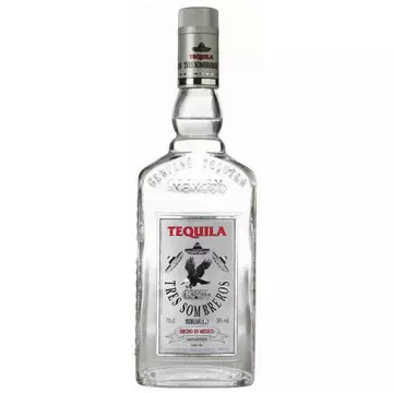 3 Sombreros Silver tequila 0,7l 38%