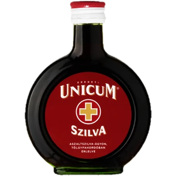 Zwack Unicum szilva ízesítésű keserűlikőr 0,1l 34,5%, üvegpalackos DRS