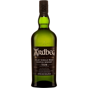 Ardbeg whisky 0,7l 10 éves 46%, díszdoboz