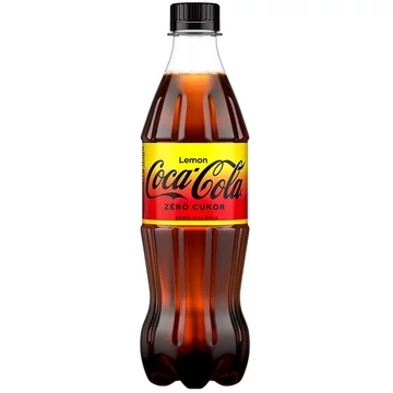 Coca-Cola Zero Lemon citrom ízesítésű szénsavas üdítőital 0,5l DRS