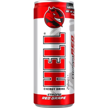 Hell Red Grape energiaital, szőlő ízesítéssel 0,25l DRS