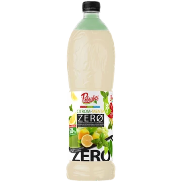 Pölöskei ZERO citrom-menta ízű szörp 1l DRS