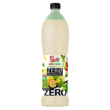 Pölöskei ZERO citrom-menta ízű szörp 1l DRS