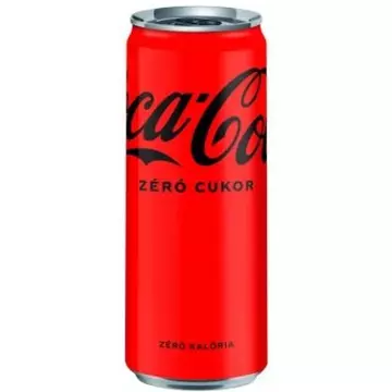 Coca-Cola Zero szénsavas üdítőital 0,33l