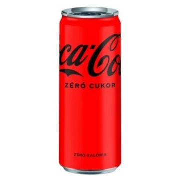 Coca-Cola Zero szénsavas üdítőital 0,33l DRS