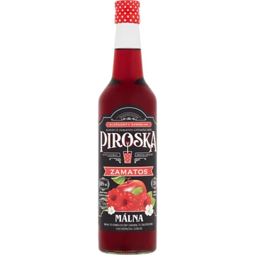 Piroska málna szörp 0,7l cukorral és édesítőszerekkel