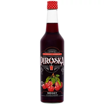 Piroska meggy szörp 0,7l cukorral és édesítőszerekkel