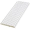 Szívószál fehér papír 8mm x 250 mm (100db)